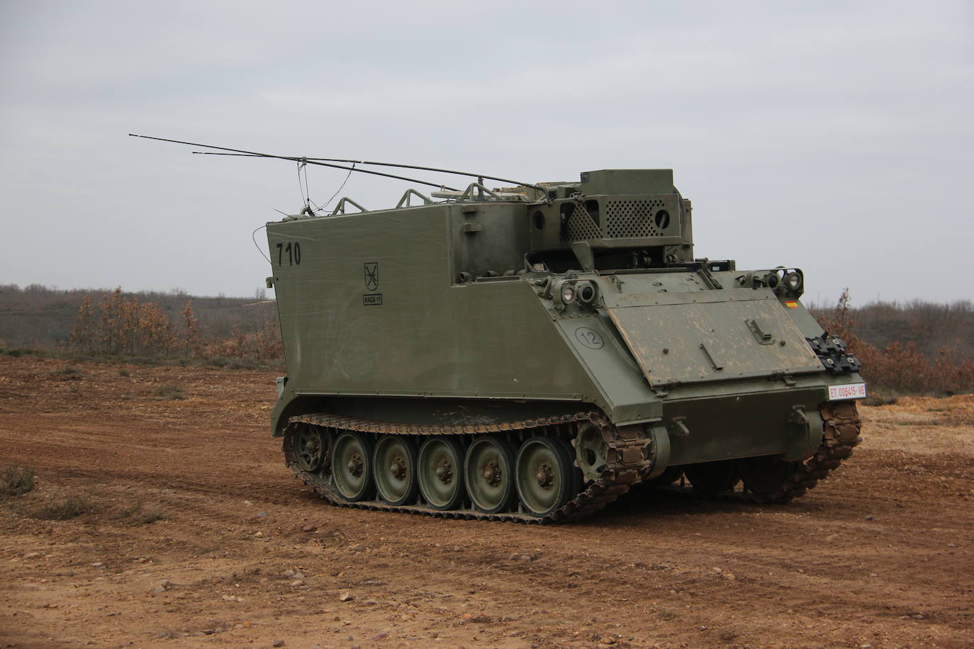 El Mando de Artillería realiza maniobras de fuego simulado en San Andrés del Rabanedo