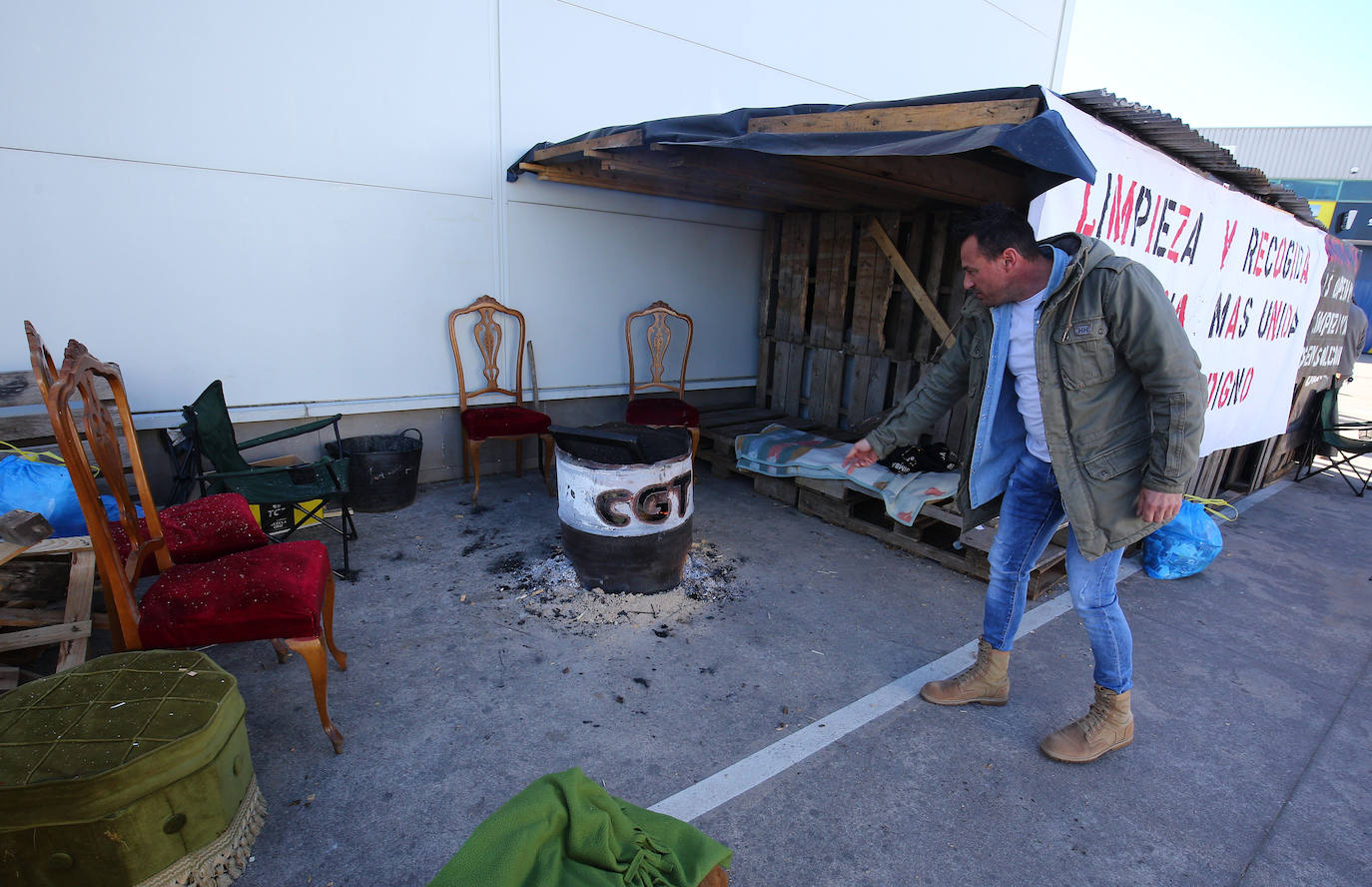 Huelga de la basura en Ponferrada