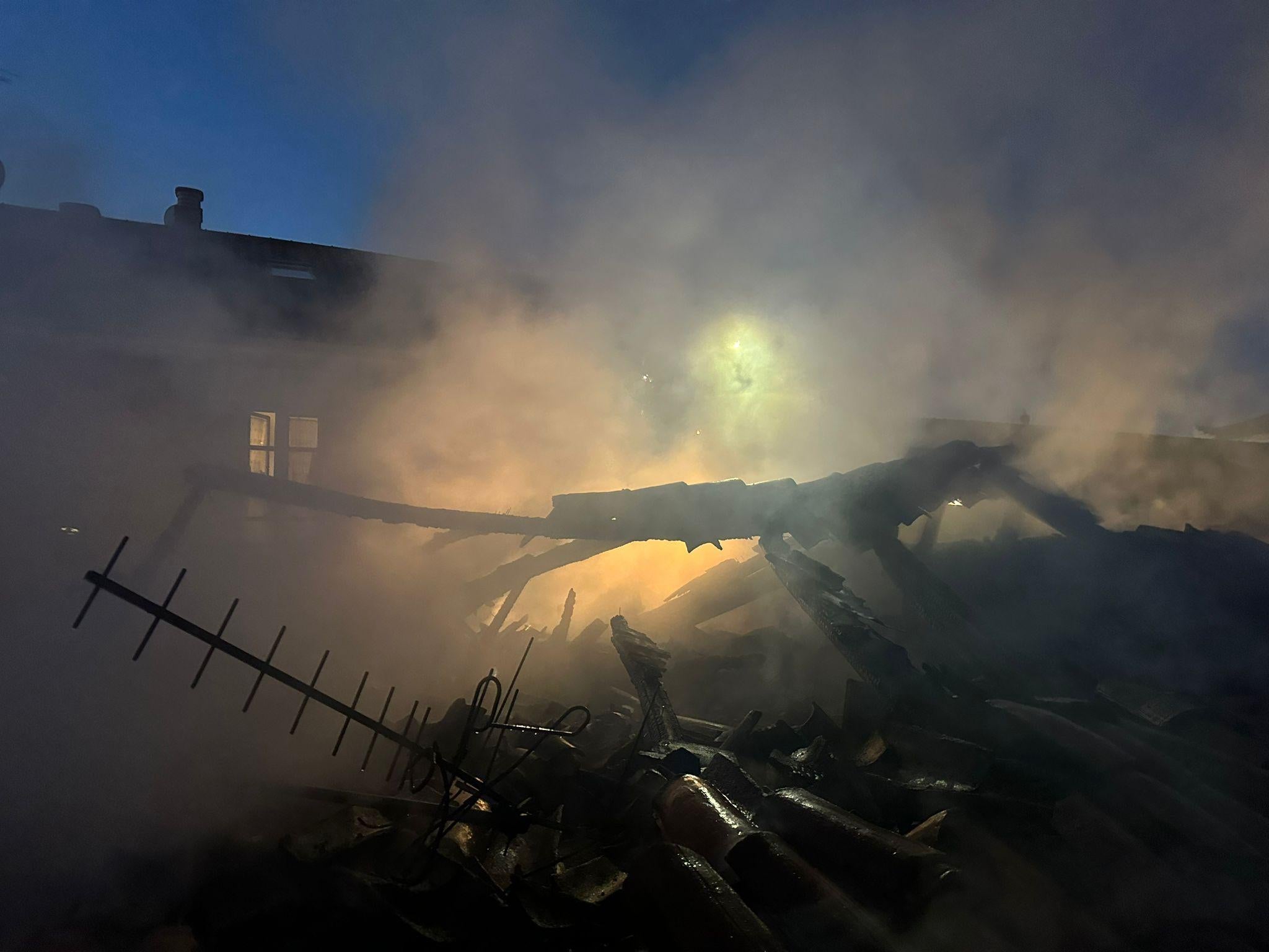 Incendio en una vivienda abandonada en la calle Alfonso el Justiciero de León