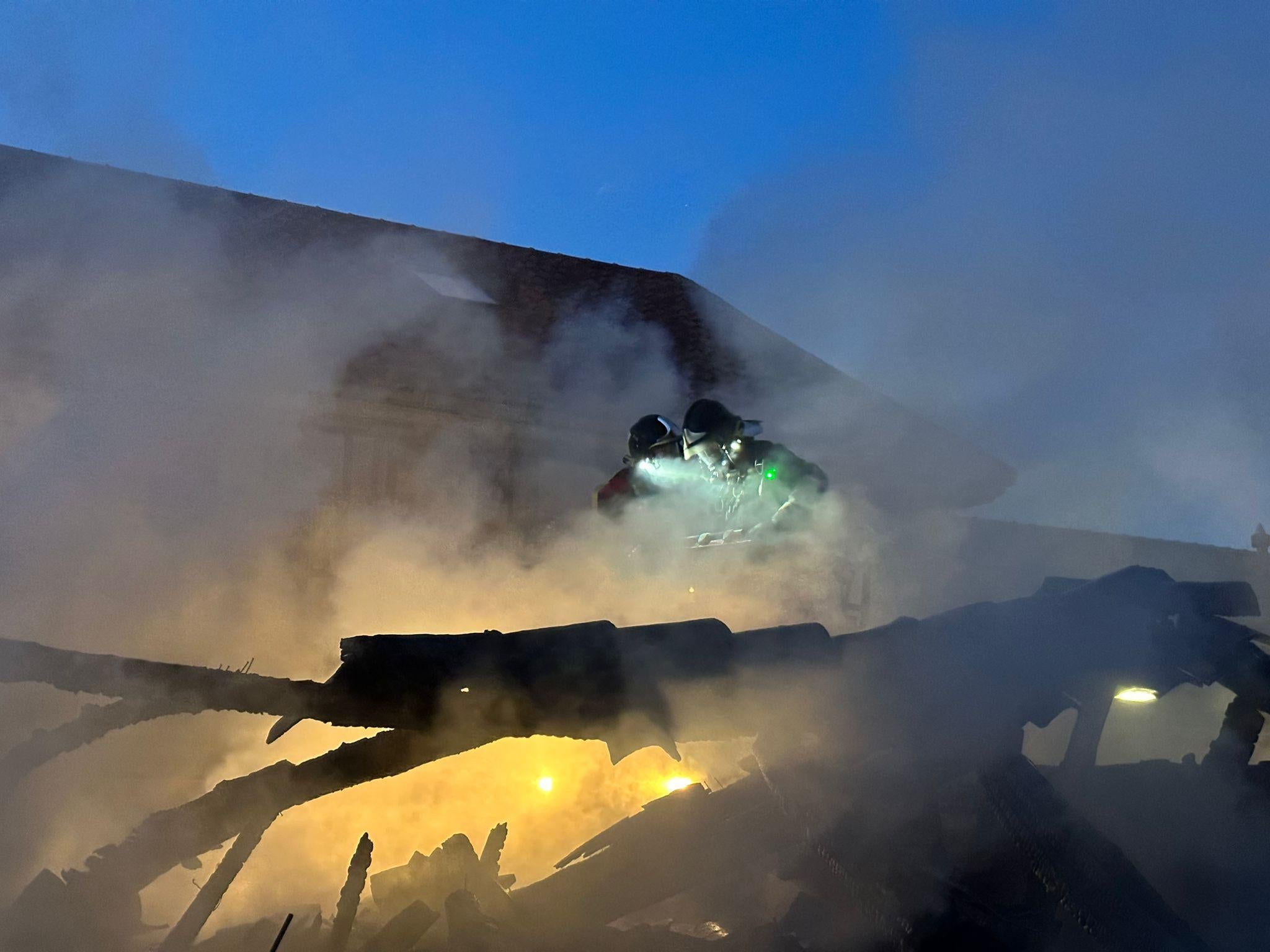 Incendio en una vivienda abandonada en la calle Alfonso el Justiciero de León