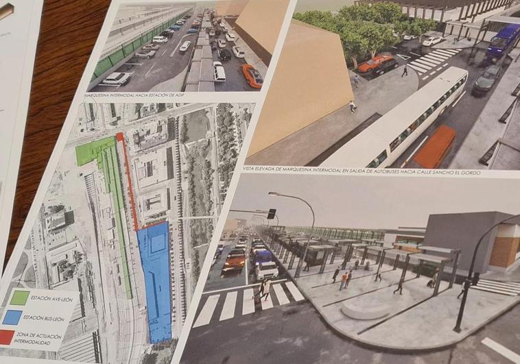 IU propone «solucionar» la conexión entre bus y tren de León con una pasarela cerrada y elevada