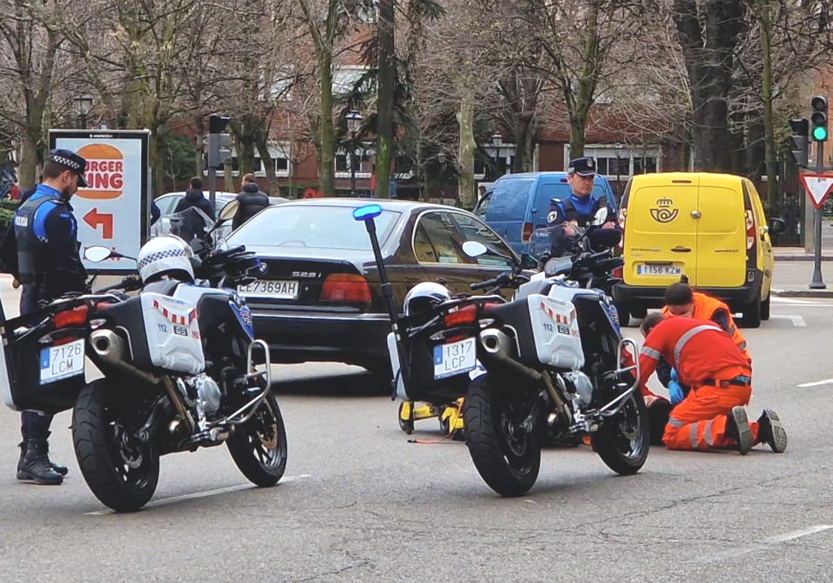 El motorista sólo ha sufrido heridas que no revisten gravedad.