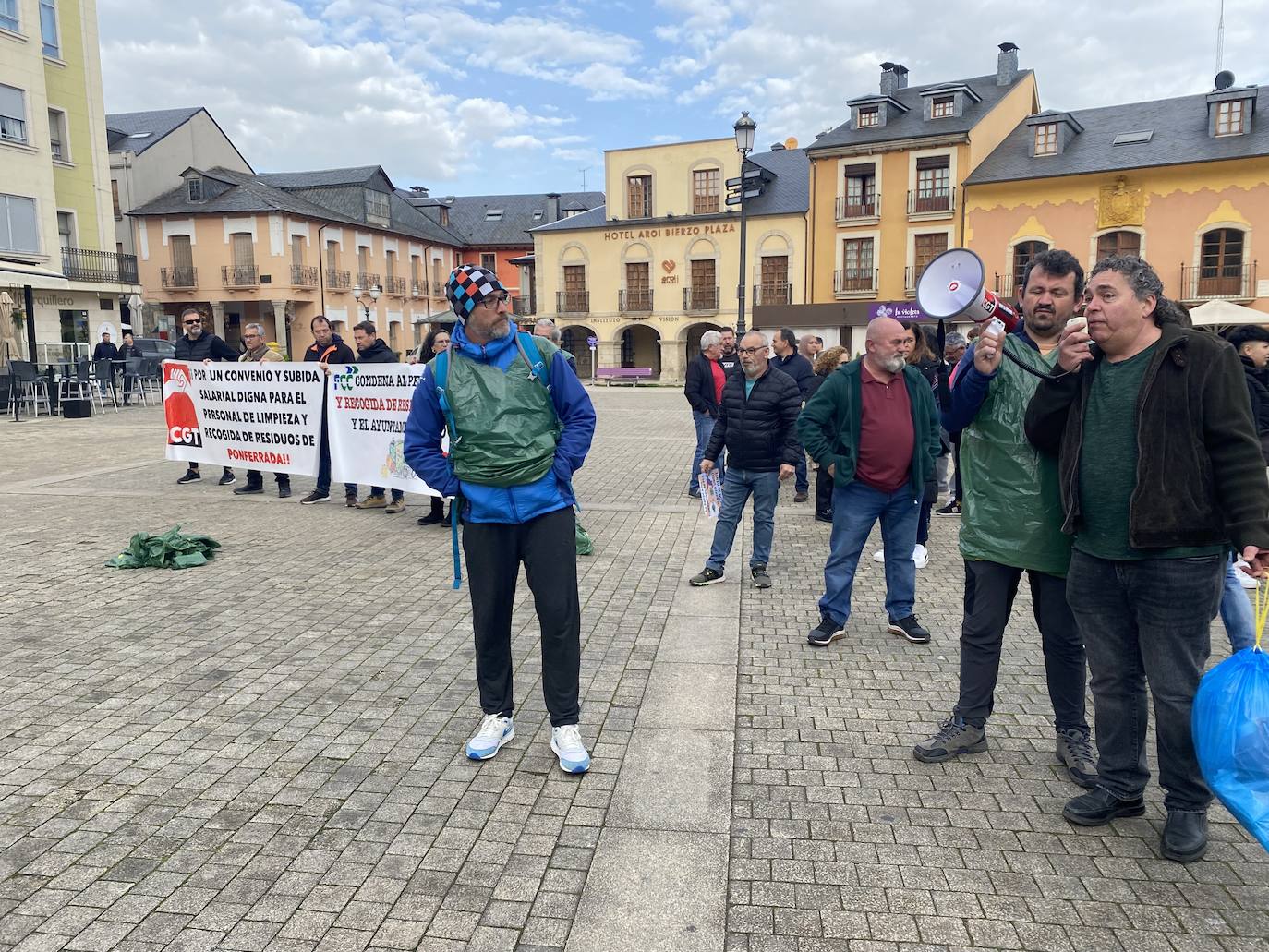 Protesta trabajadores FCC