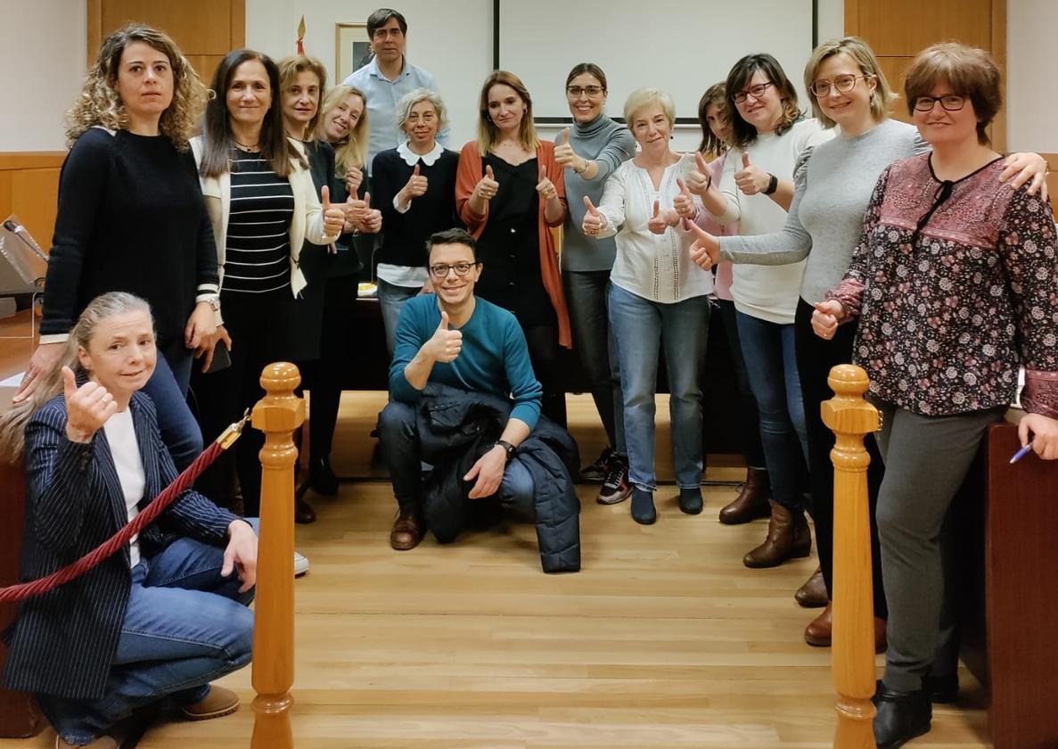 Los letrados de administración de Justicia de León en la asamblea.