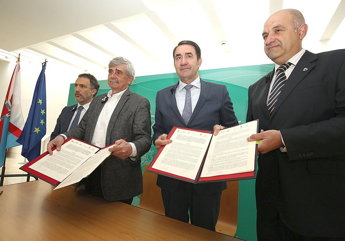 Firma del protocolo para impulsar la formación en el sector forestal.