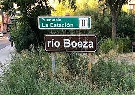 Río Boeza a su paso por Bembibre.