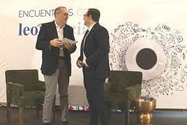 El director general de Incibe en León, Félix Barrio, durante el encuentro con leonoticias.