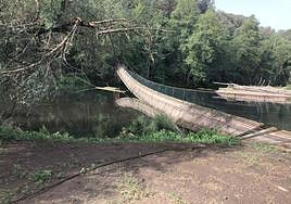 Imagen de la pasarela en Valiña