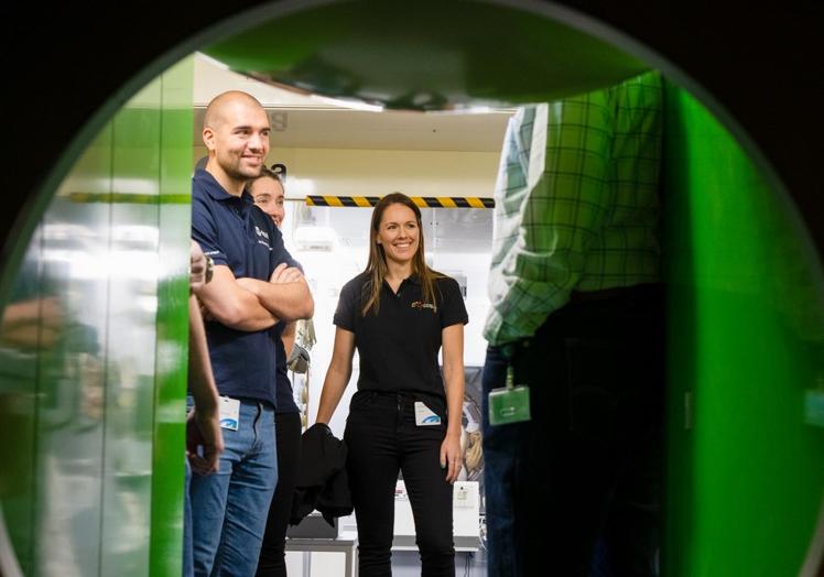 Primera jornada del astronauta leonés en la sesión de entrenamientos de la ESA.