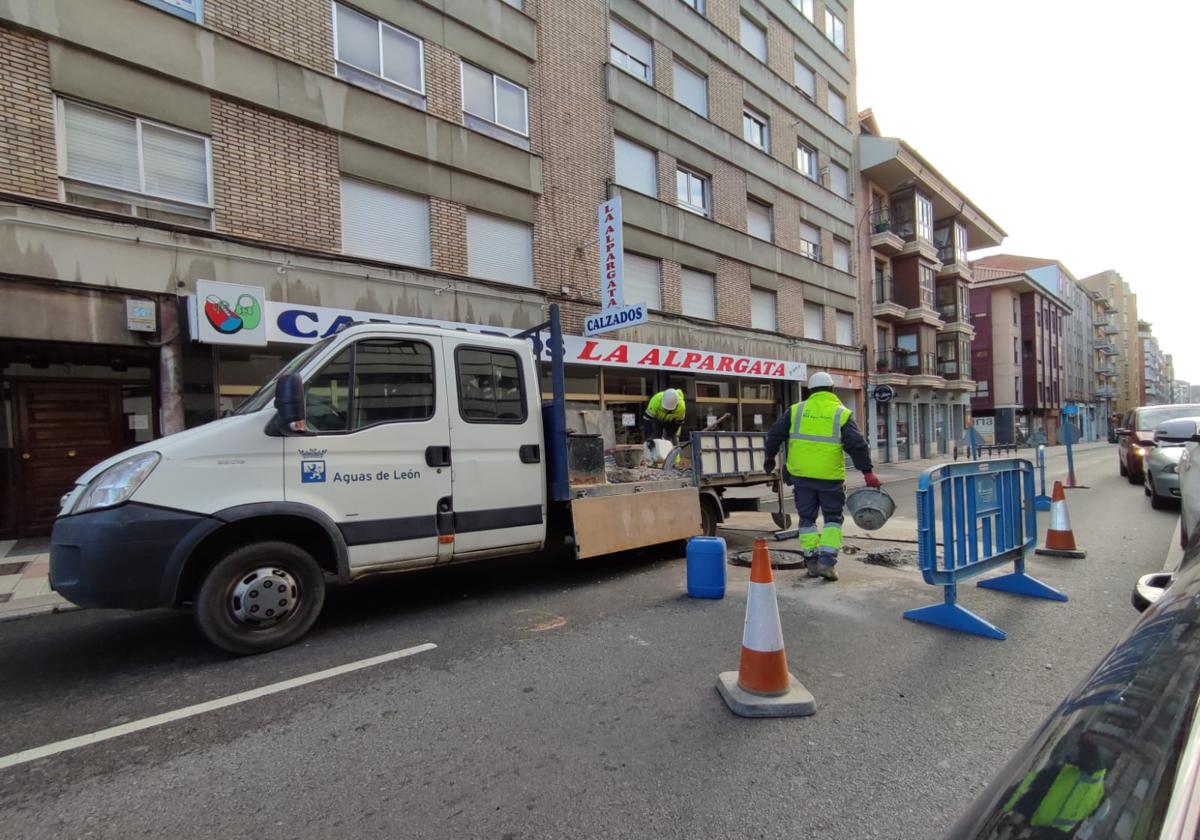 Obras este jueves en la avenida Alcalde Miguel Castaño.