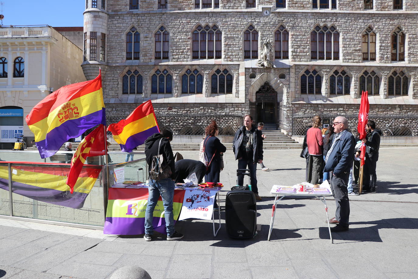 Manifestación en favor de la república en León