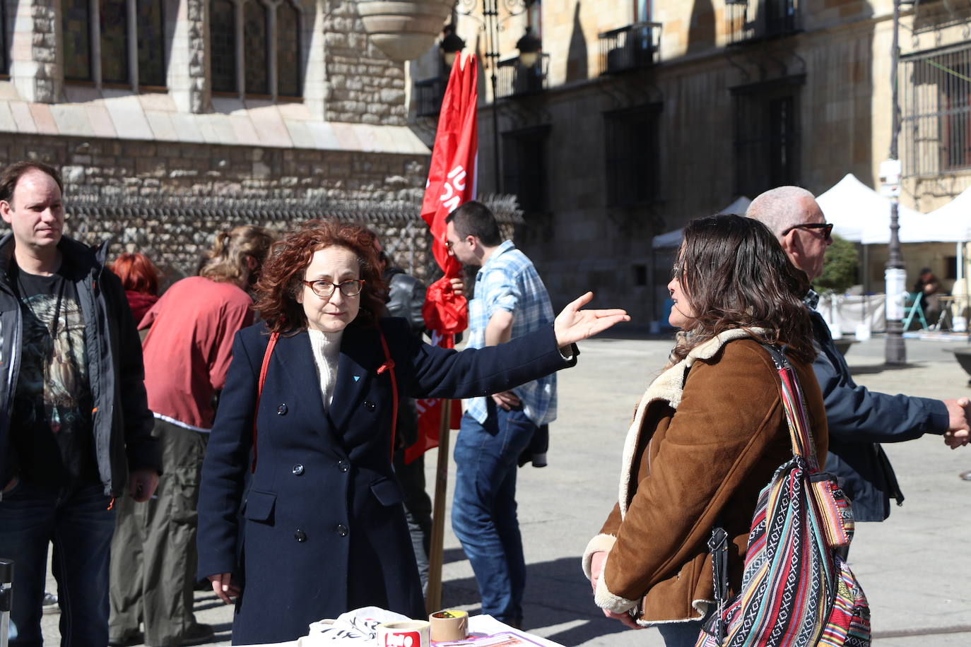 Manifestación en favor de la república en León