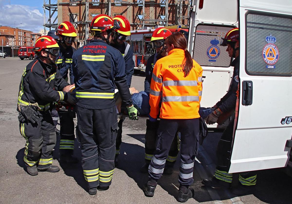 Exhibición de rescate en accidentes de tráfico