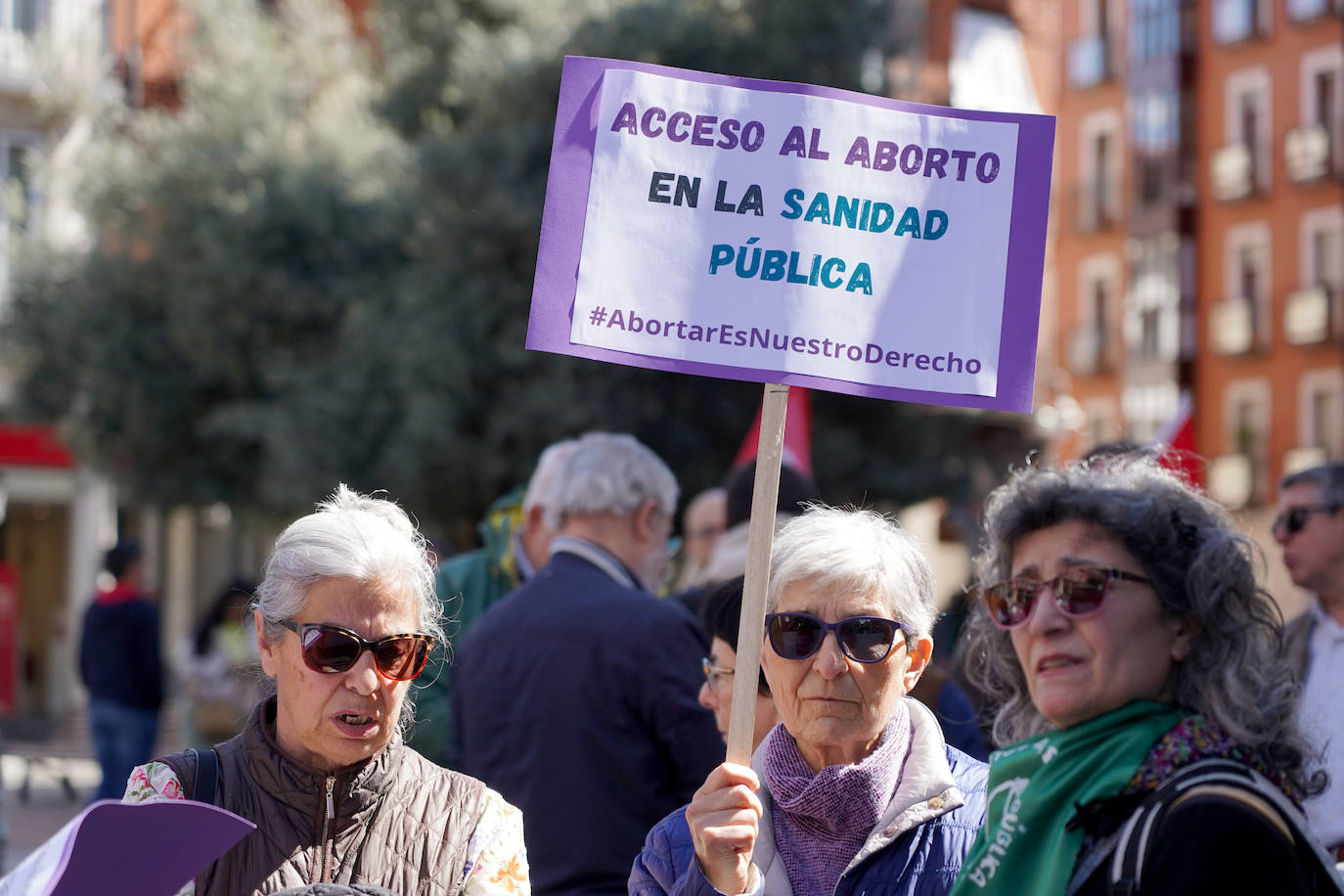 Manifestación feminista para defender el derecho efectivo a abortar en todas las provincias