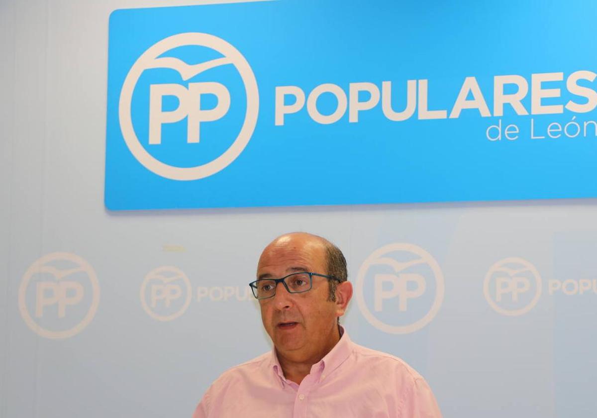 Francisco Castañón, portavoz del Partido Popular en la Diputación de León.