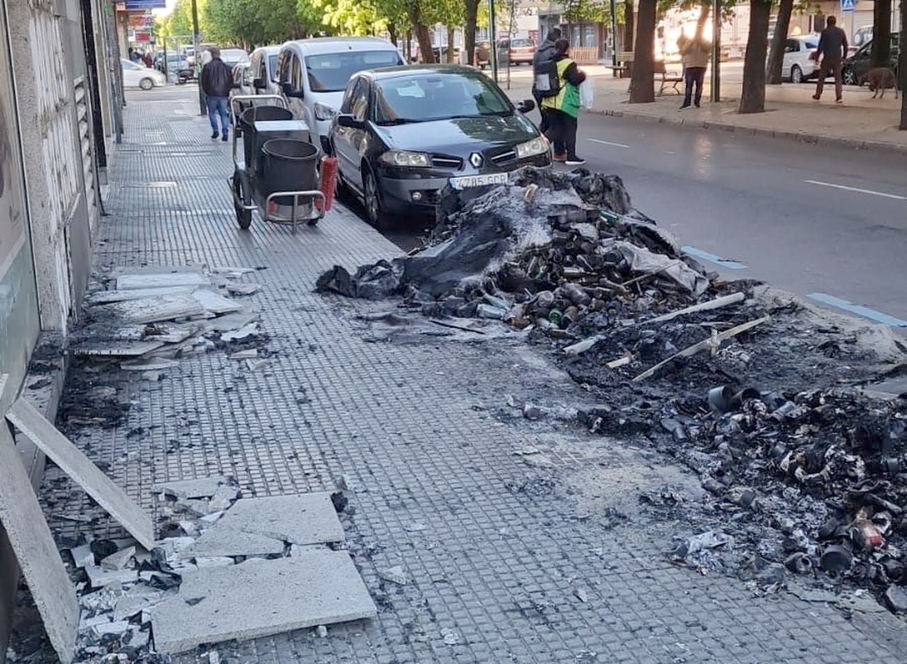 Fuego en José Aguado