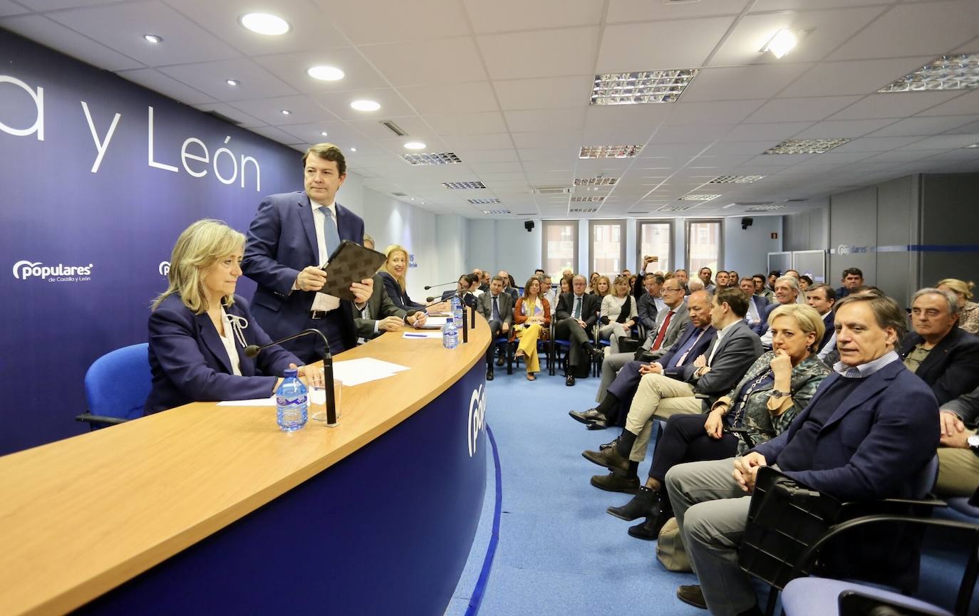 El presidente del PPCyL clausura la reunión de la Junta Directiva Autonómica