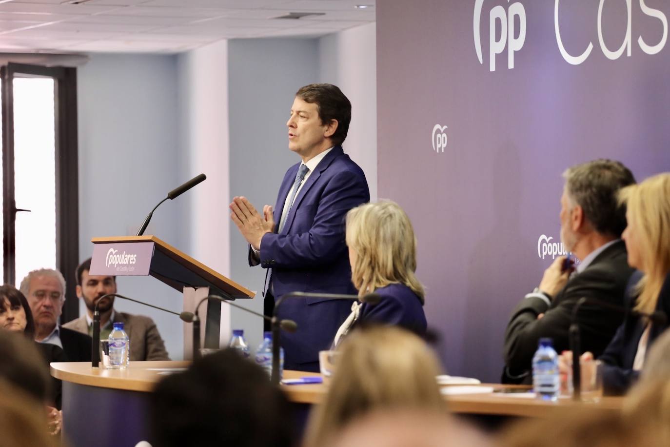 El presidente del PPCyL clausura la reunión de la Junta Directiva Autonómica