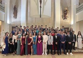 Alumnos de 2º Bachillerato de la Asunción en su graduación