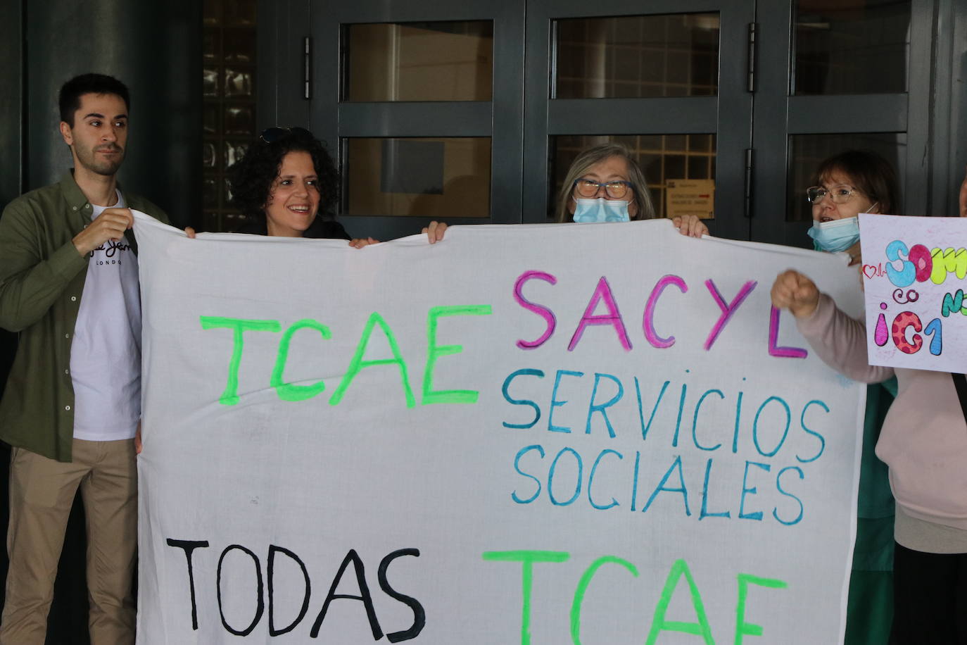 Protesta a las puertas del hospital