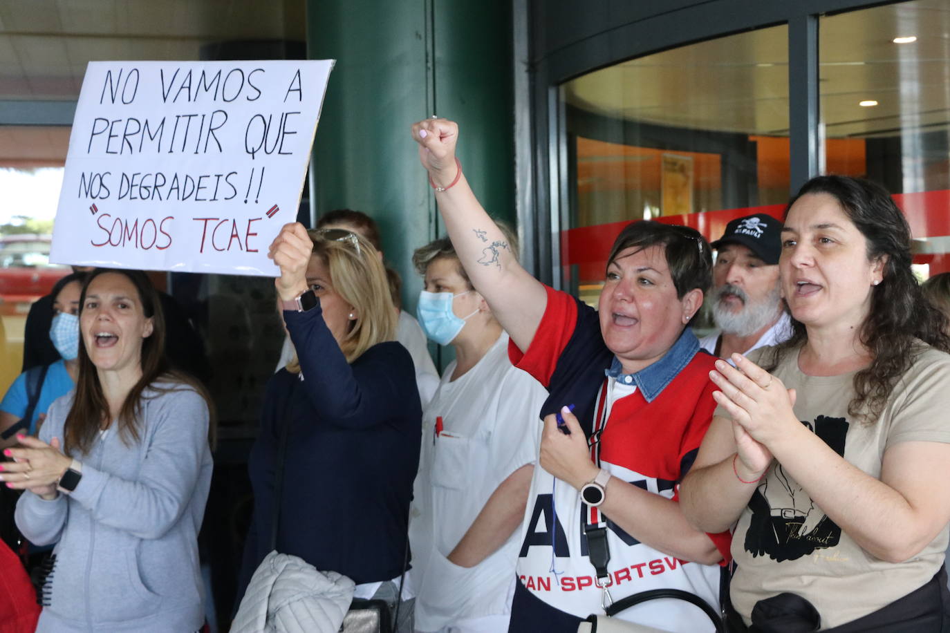 Protesta a las puertas del hospital