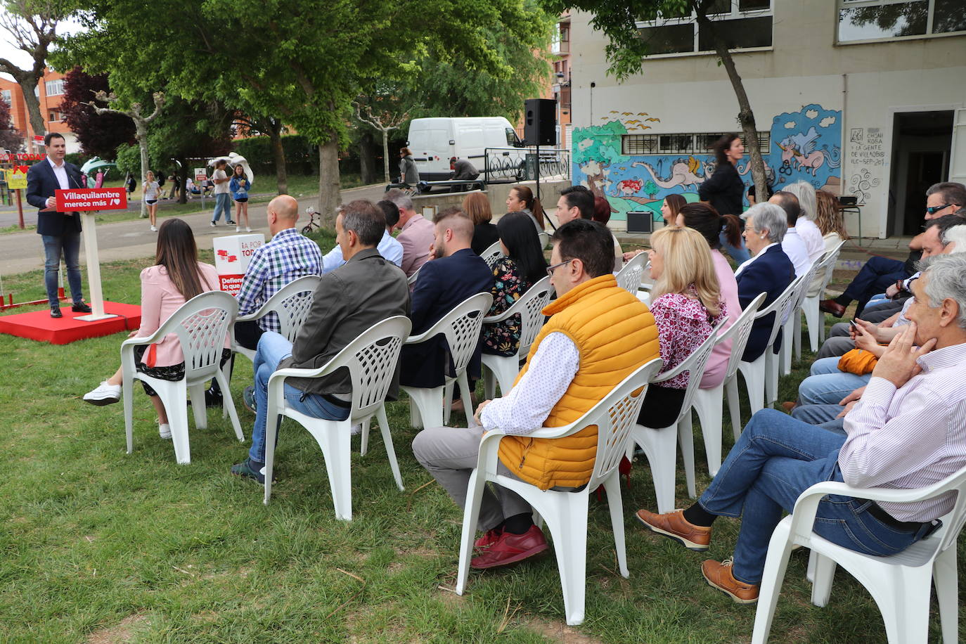 Presentación del candidato del PSOE en Villaquilambre