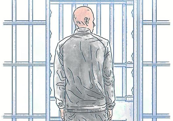 Una ilustración de Igor Postolache, que acepta la prisión permanente revisable.