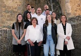 Imagen de los componentes de la lista socialista en Mansilla.