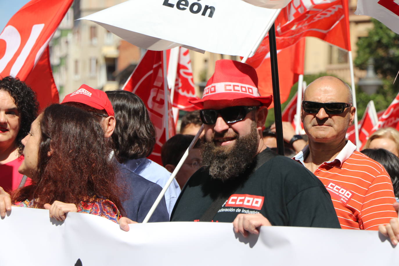 Manifestación del Primero de Mayo en León