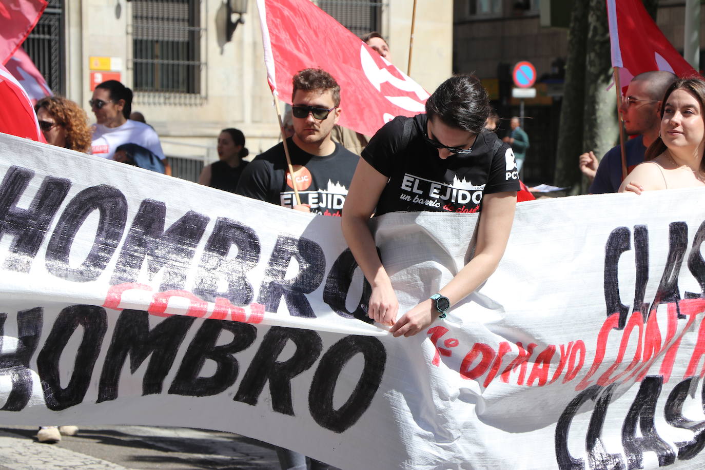 Manifestación del Primero de Mayo en León