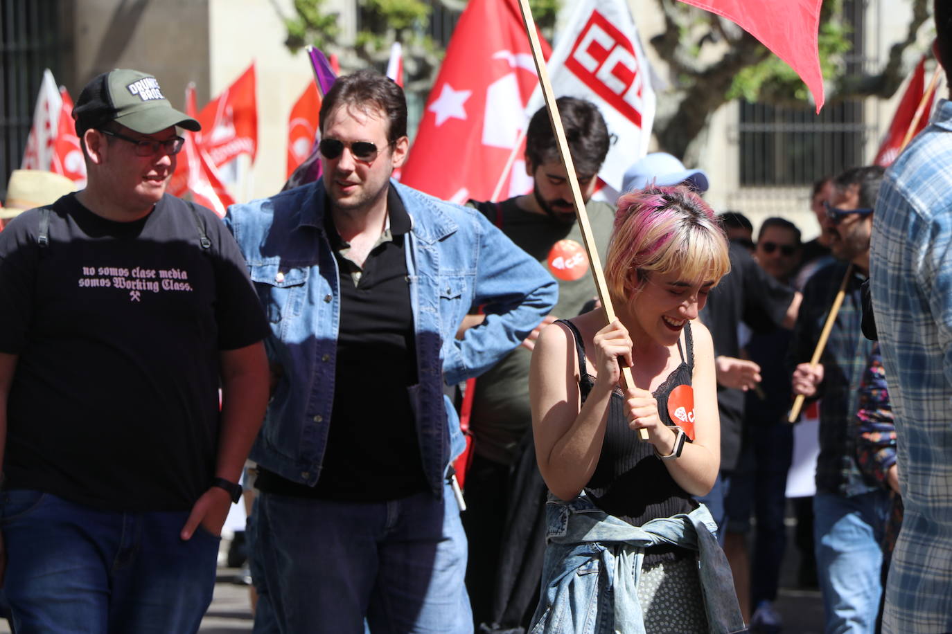 Manifestación del Primero de Mayo en León