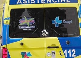 Imagen de una ambulancia de Emergencias Sacyl.