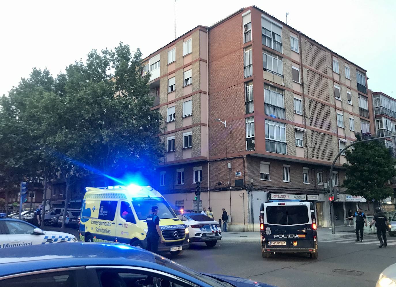 Atropello en la calle Águila de Valladolid