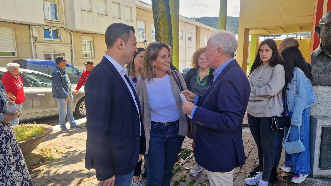 Teresa Ribera asiste a la presentación de la candidatura del PSOE en Fabero