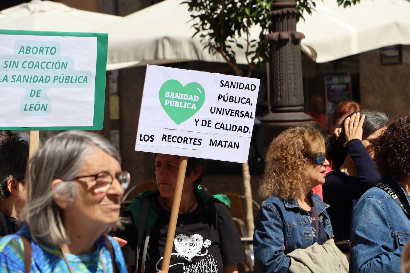 Manifestación en defensa de la sanidad pública en León