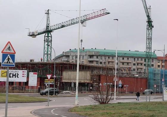 Imagen de archivo de diversas obras en la capital leonesa.