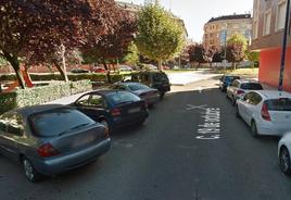 Calle 19 de octubre en el barrio leonés de San Mamés.