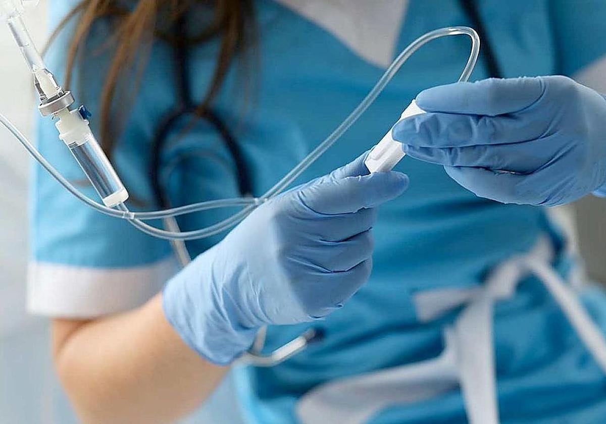 Uan enfermera del servicio de Sacyl.