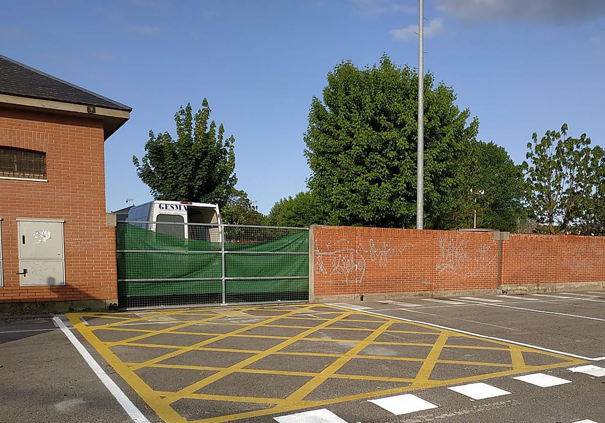 Aparcamiento de autocaravanas en San Andrés del Rabanedo.