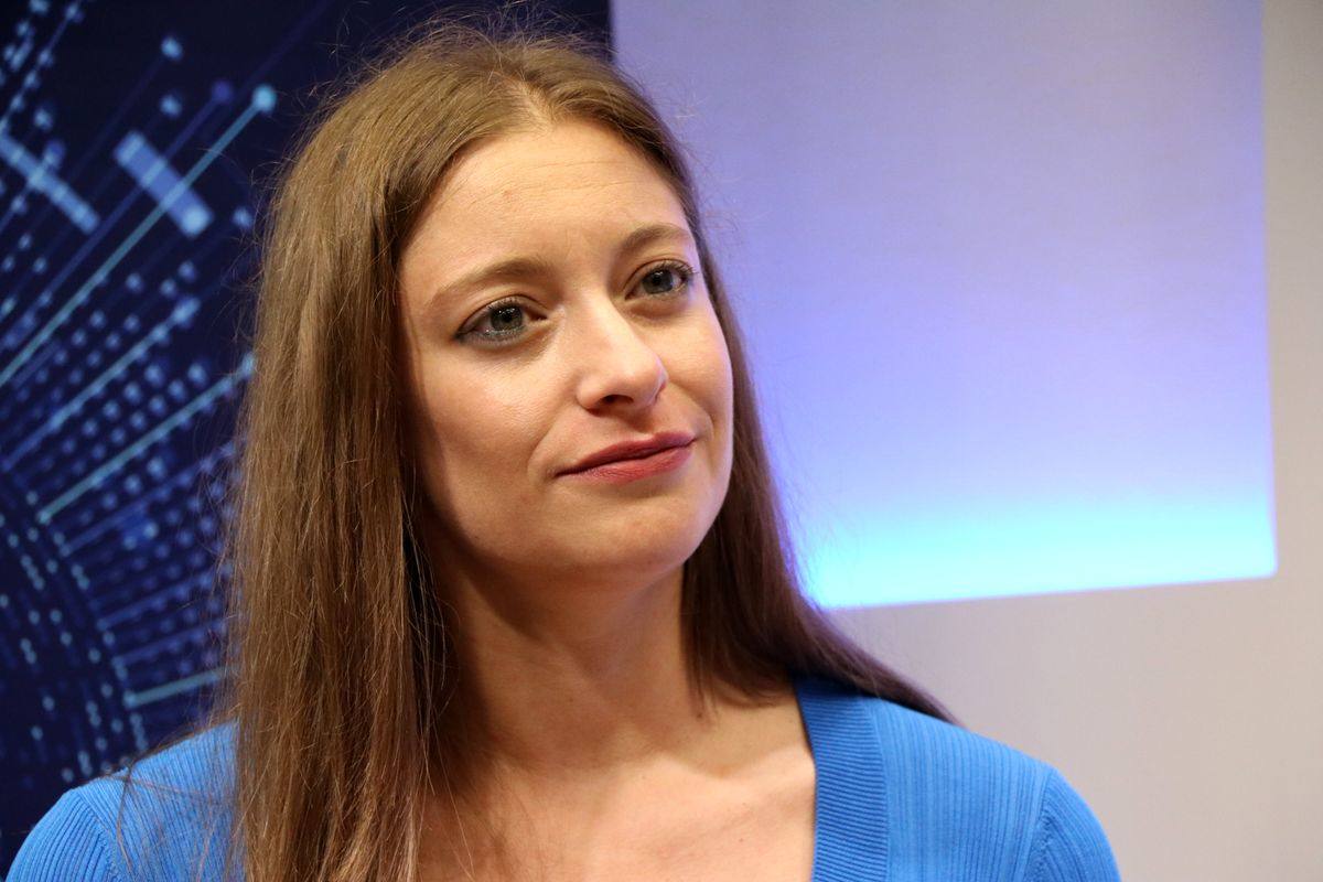 La presidenta del PP de León, Ester Muñoz, en una entrevista con leonoticias.