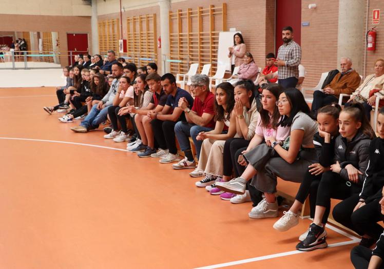 Equipo nacional junior de gimnasia rítmica.