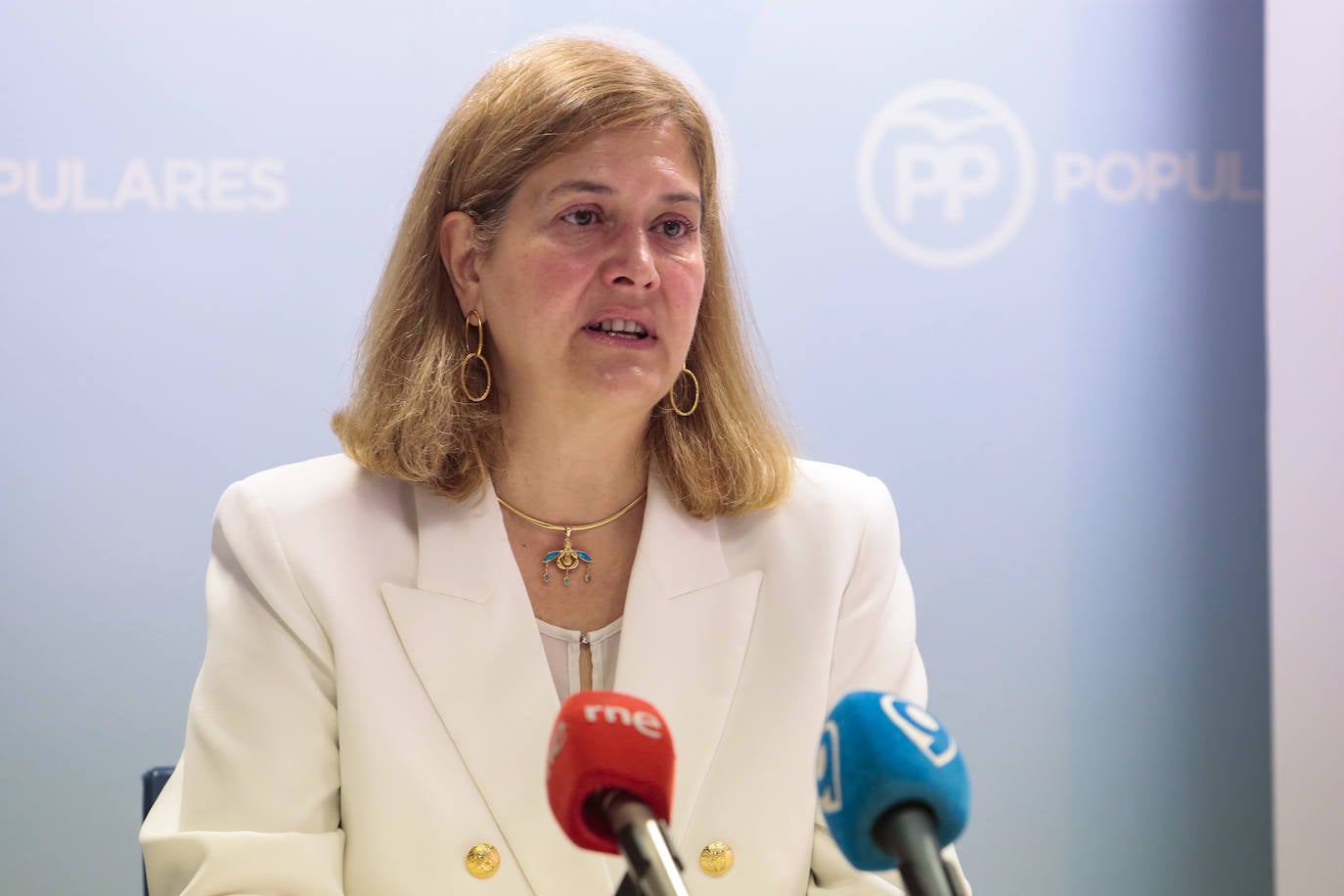 Rueda de prensa de la candidata a la Alcaldía de León por el PP, Margarita Torre