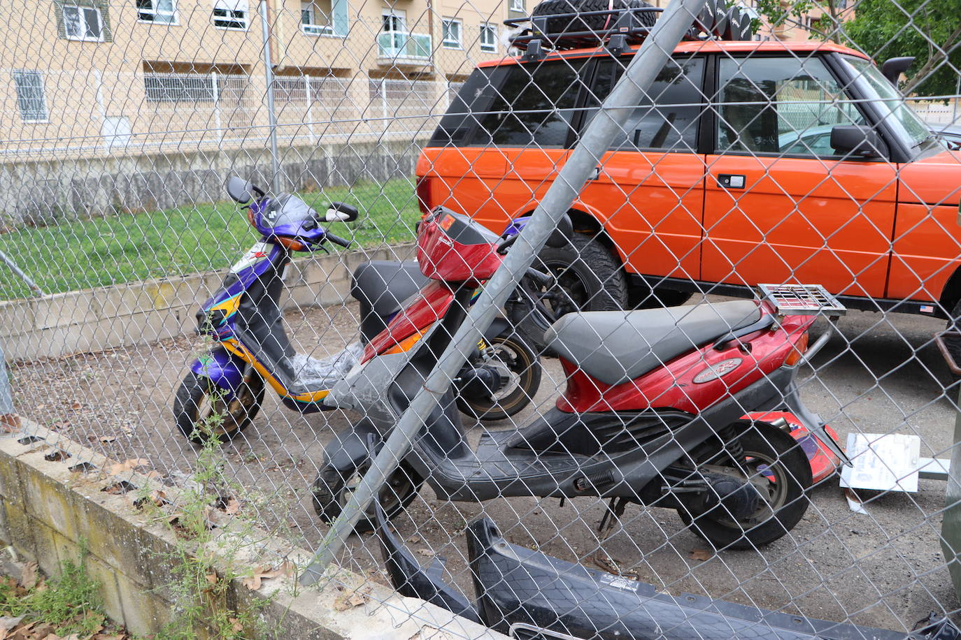 Vehículos en el depósito municipal de la grúa