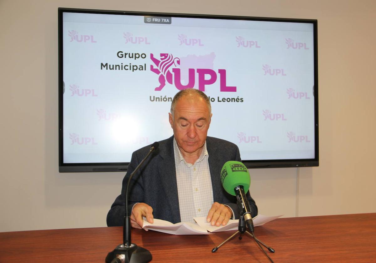 Eduardo López Sendino, candidato de UPL a la alcaldía de León.