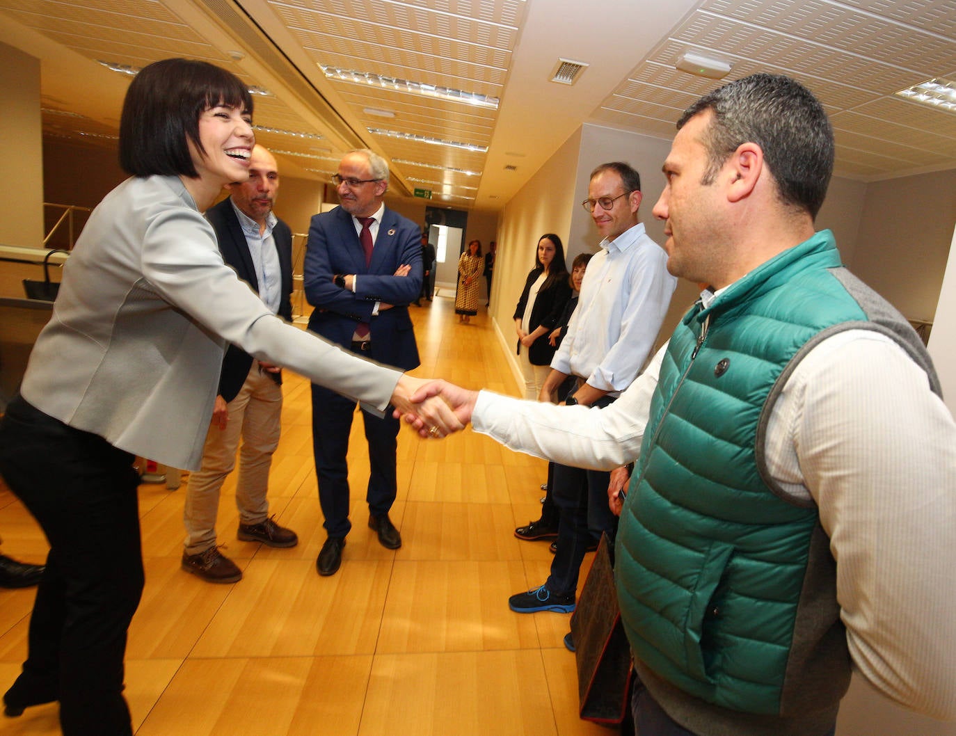 Visita de la ministra de Ciencia e Innovación a Ponferrada