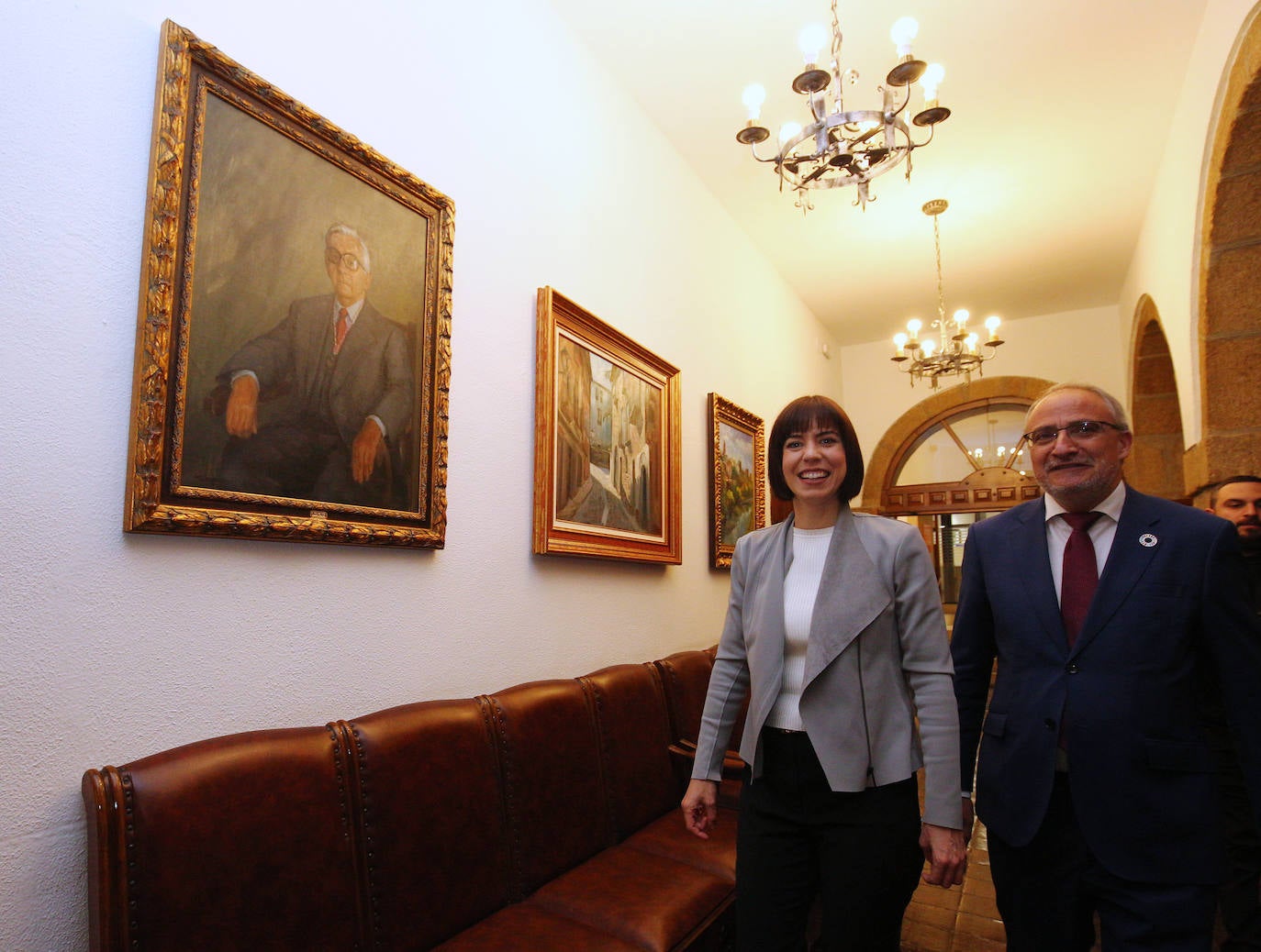 Visita de la ministra de Ciencia e Innovación a Ponferrada