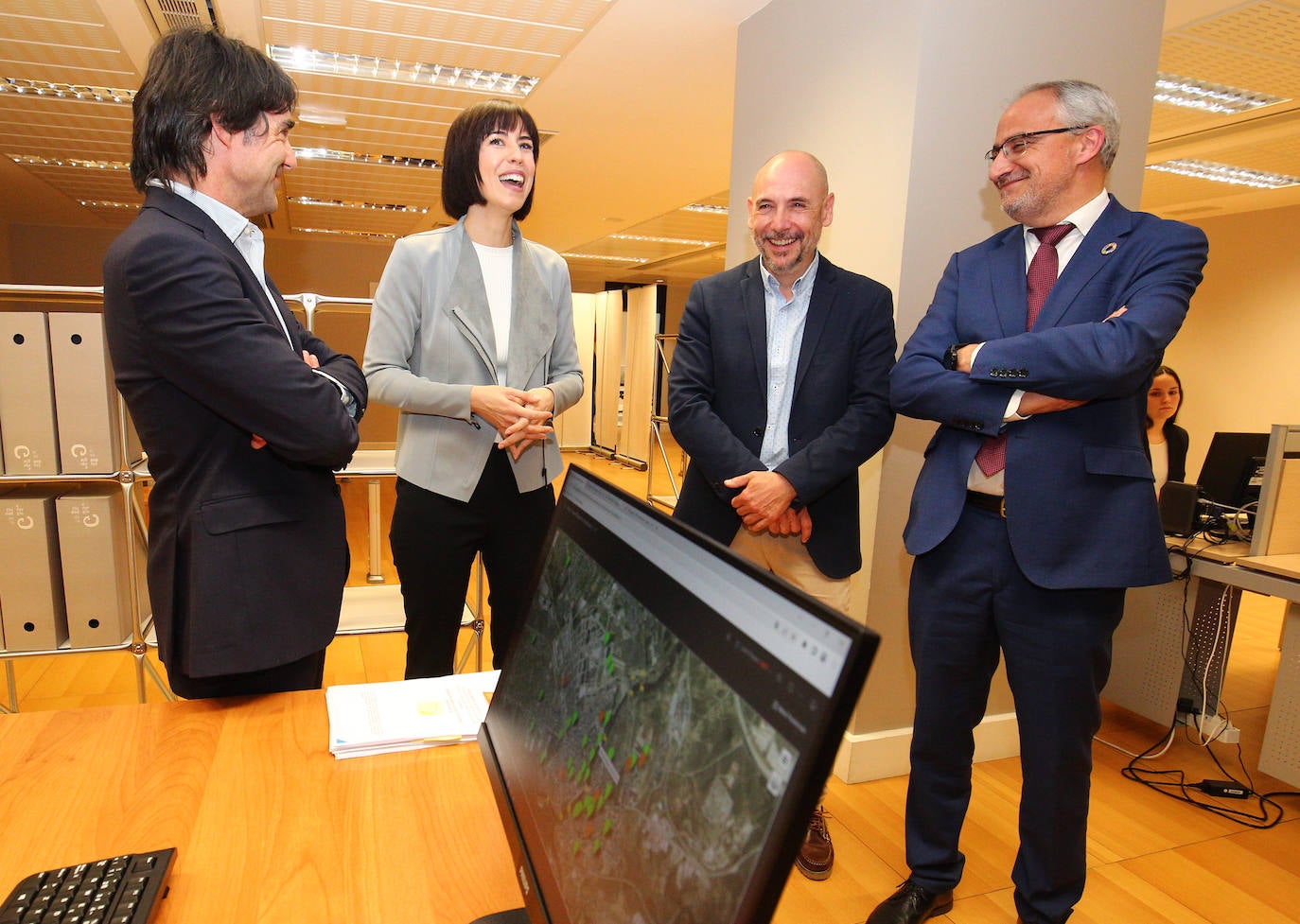 Visita de la ministra de Ciencia e Innovación a Ponferrada