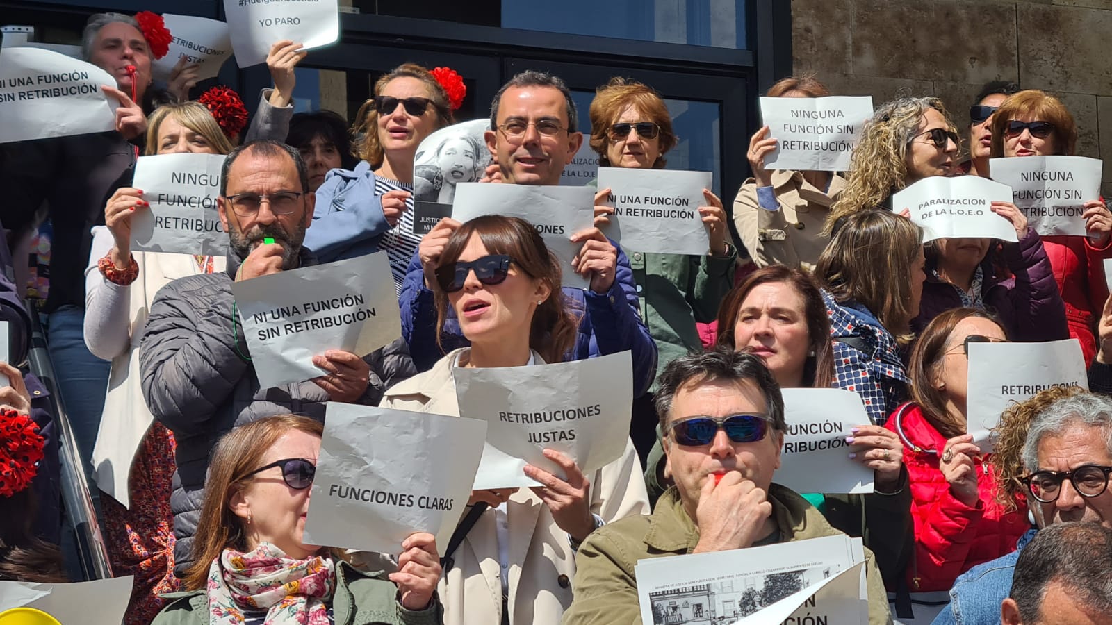 Concentración de los funcionarios de Justicia