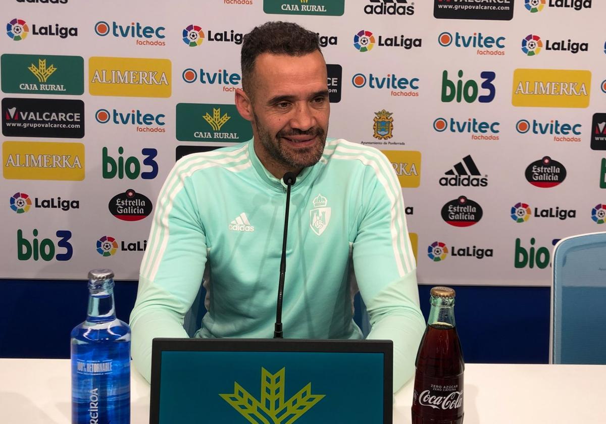 Juanfran García, en sala de prensa.