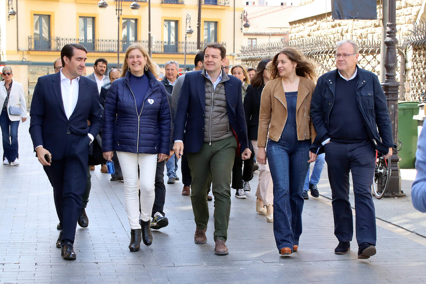 Mitin del presidente del PPCyL en León